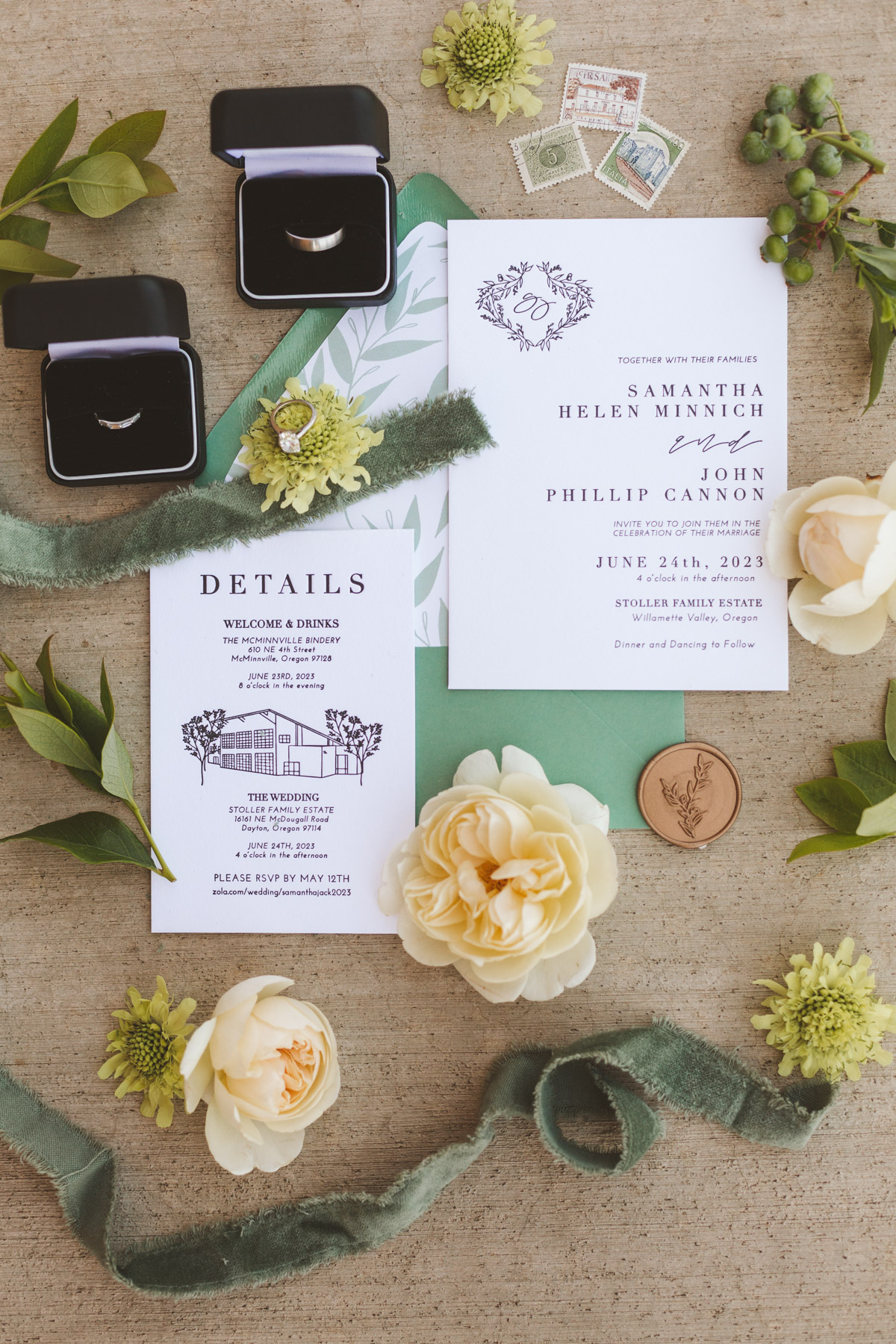 Wedding Invitation Suite by Life in Letters