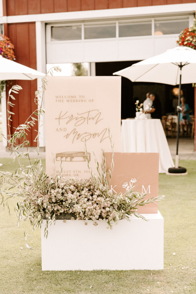 Wedding Day-Of Signage by Life in Letters