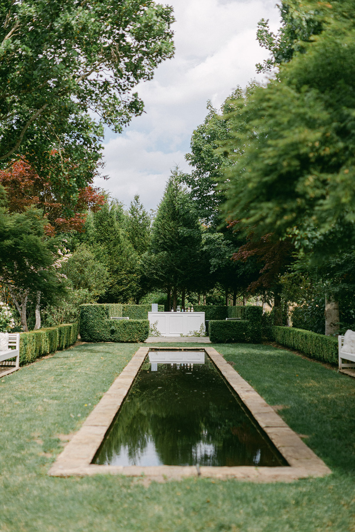A water feature at Tetherow Resort in Bend Oregon.